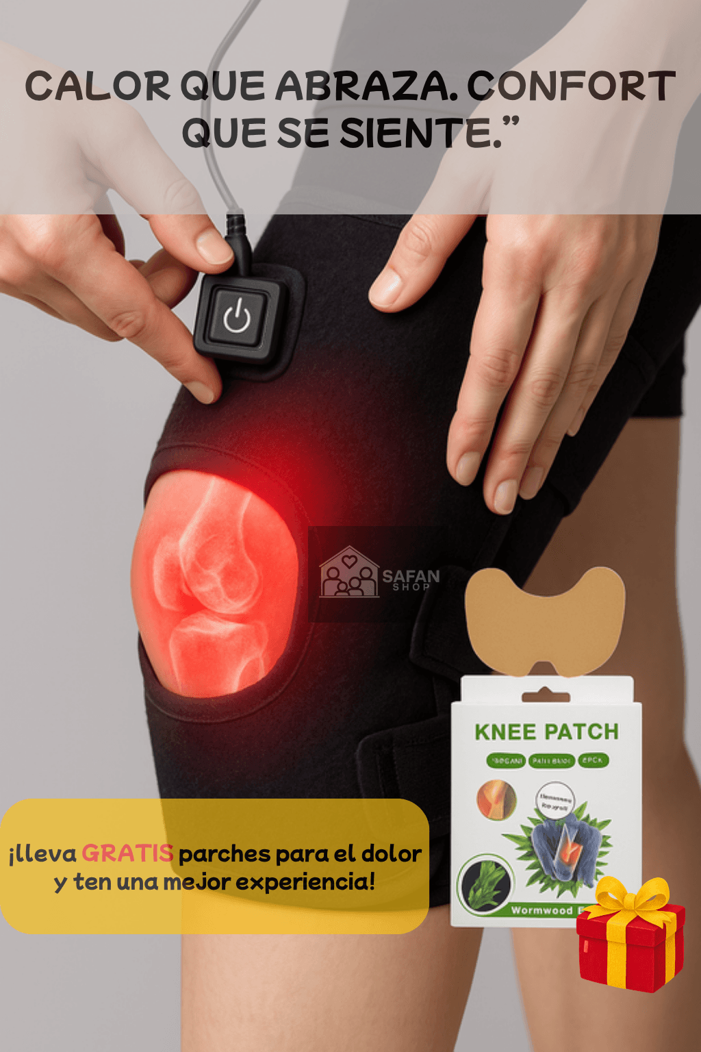 RODILLERA TERMICA + PARCHE RODILLA