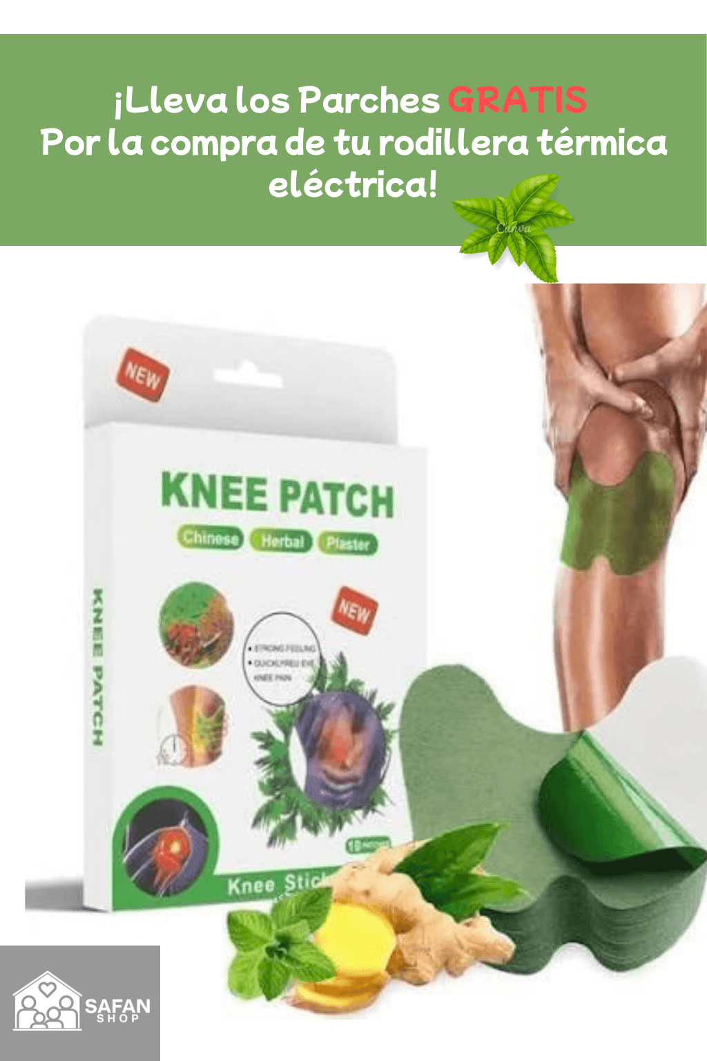 RODILLERA TERMICA + PARCHE RODILLA